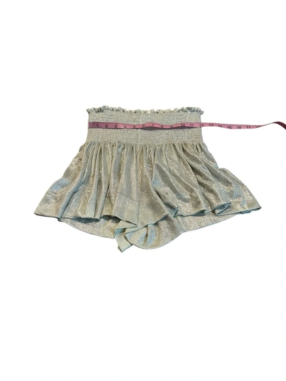QUEEN OF SPARKLES gold shorts